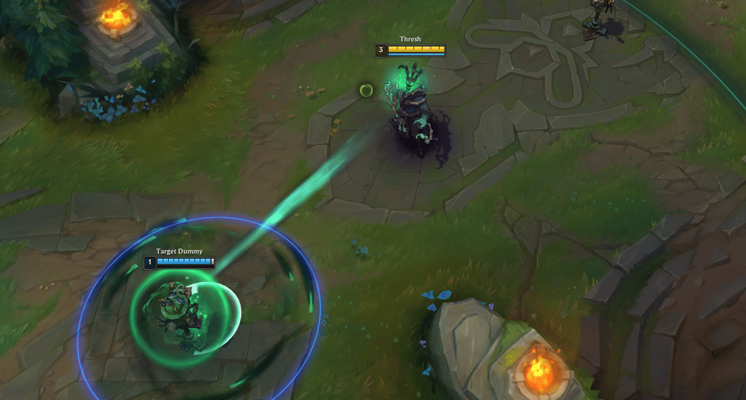 Shielding ally as support thresh