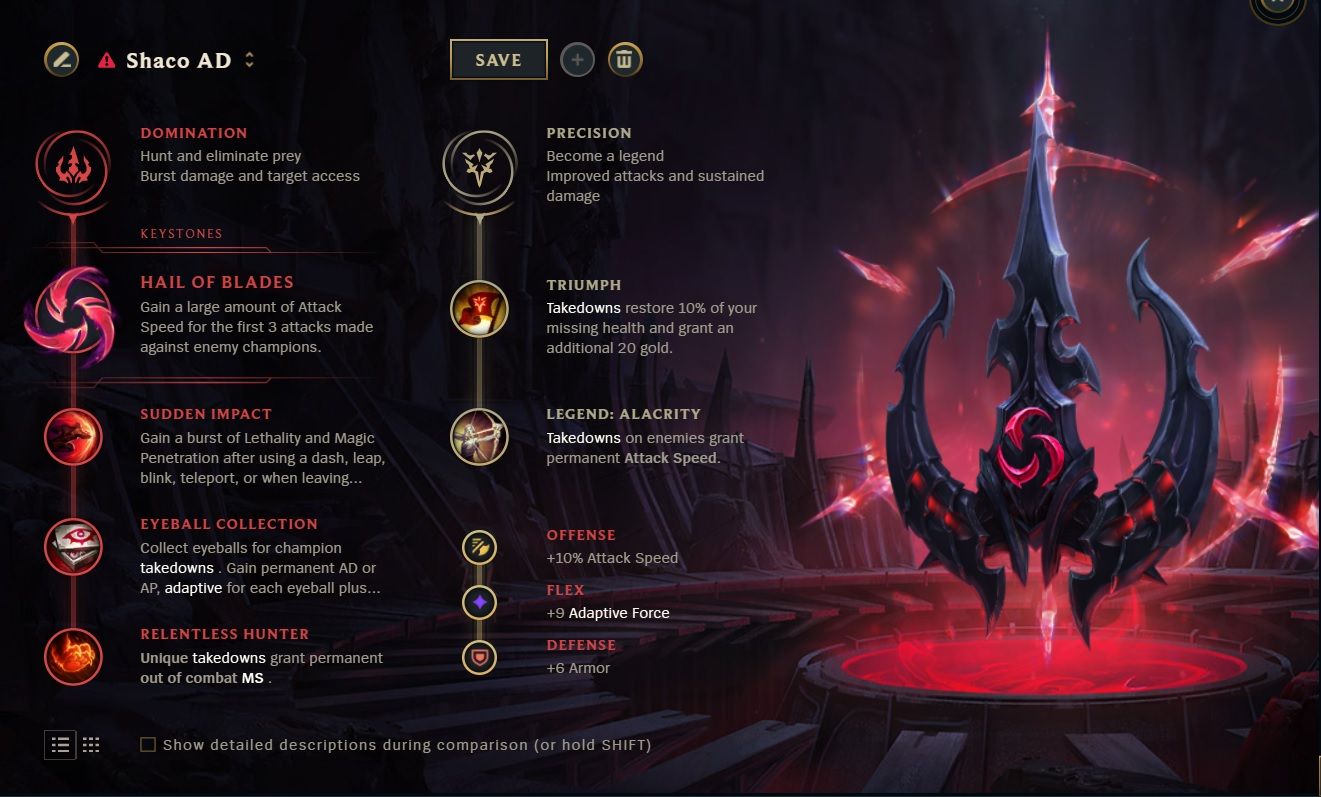 AD Jungle Shaco Runes