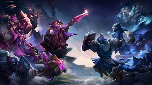 Managing a Wave of Minions Fighting in League of Legends